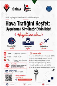 TÜBİTAK Uygulamalı Simülatör Etkinlikleri Eğitim Duyurusu